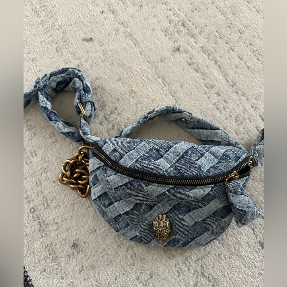 Kurt Geiger denim belt bag